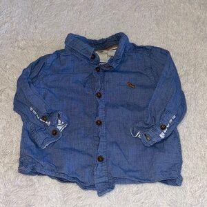 L.O.G.G button down top 4-6 months baby boy